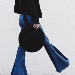 Show Me Your Mumu Cam Cam Zip Up Bells Stripped Indigo